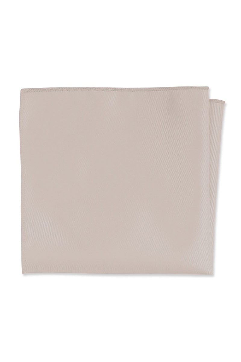 Taupe Solid Pocket Square