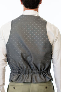 Back of Sage Green Stretch Vest