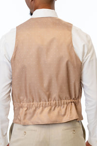 Back of Tan Stretch Vest