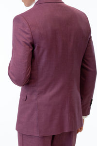 Details of the Violet Stretch Slim Fit Suit