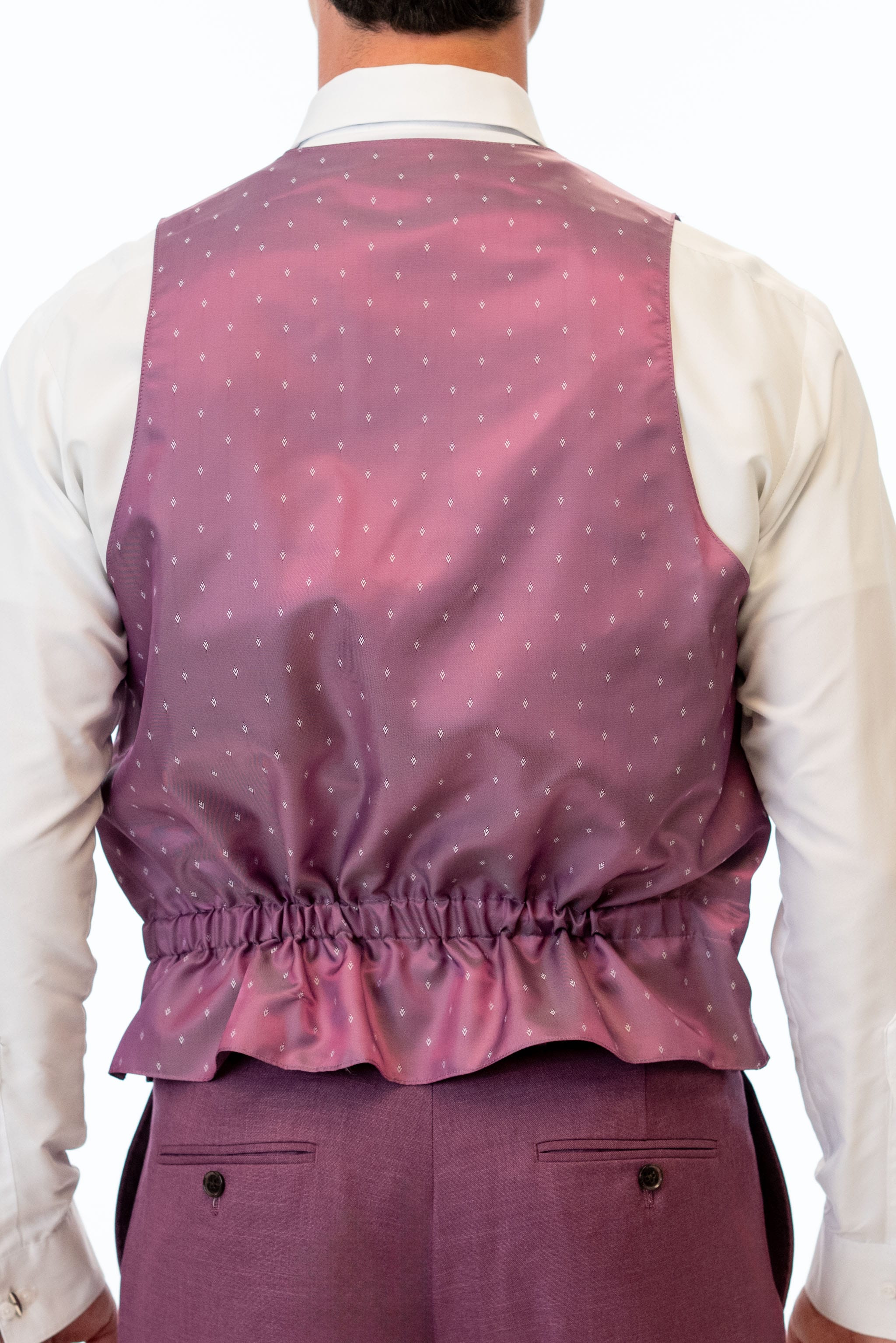 Back of Violet Stretch Vest