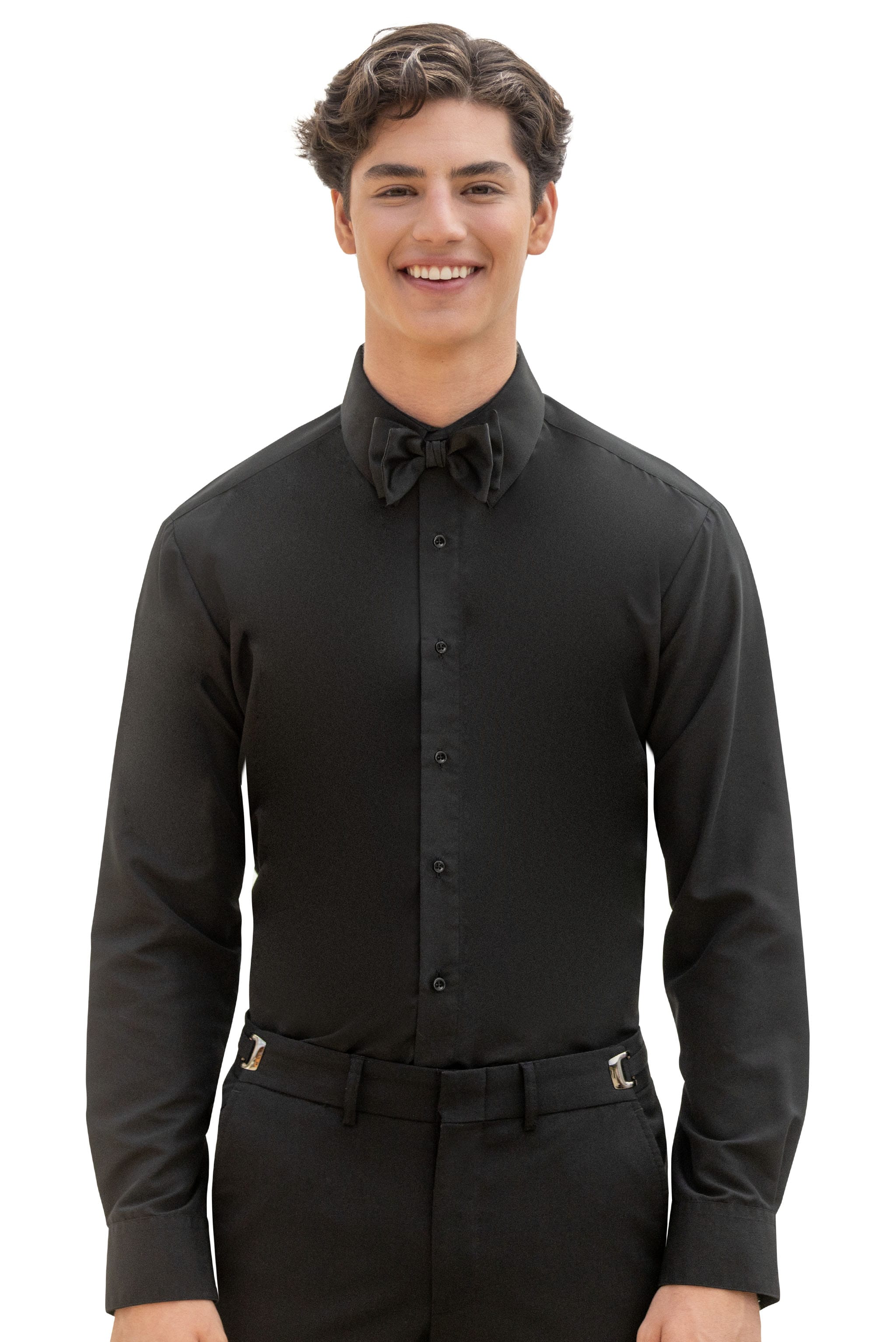 Black Slim Fit Microfiber Shirt | Jim's Formal Wear Shop 16/16.5 x 33 Black Slim Fit Microfiber Shirt | Jim's Formal Wear Shop 16/16.5 x 33