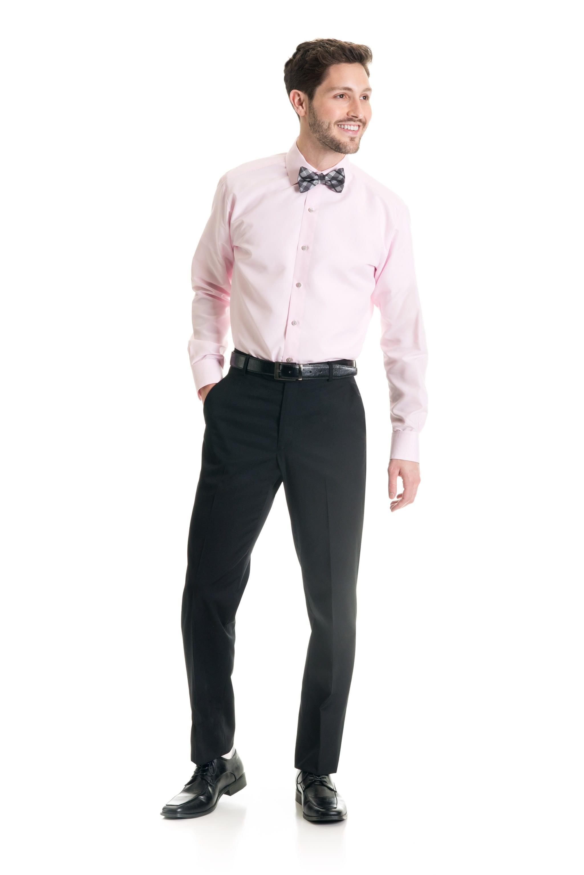 Black Performance Stretch Slim Fit Suit Pants - Jim's Formal Wear