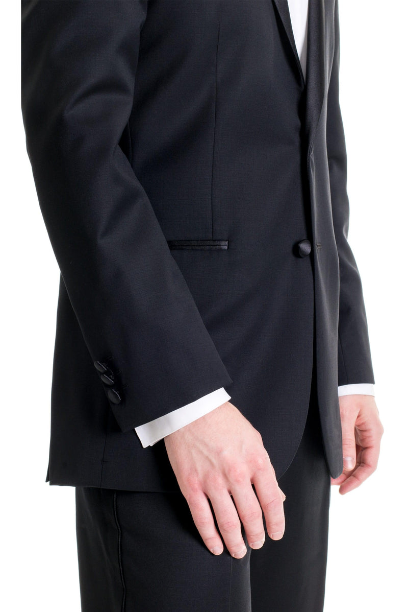 Black Slim Fit Tuxedo Coat - Jim's Formal Wear – Jim's Formal Wear Shop