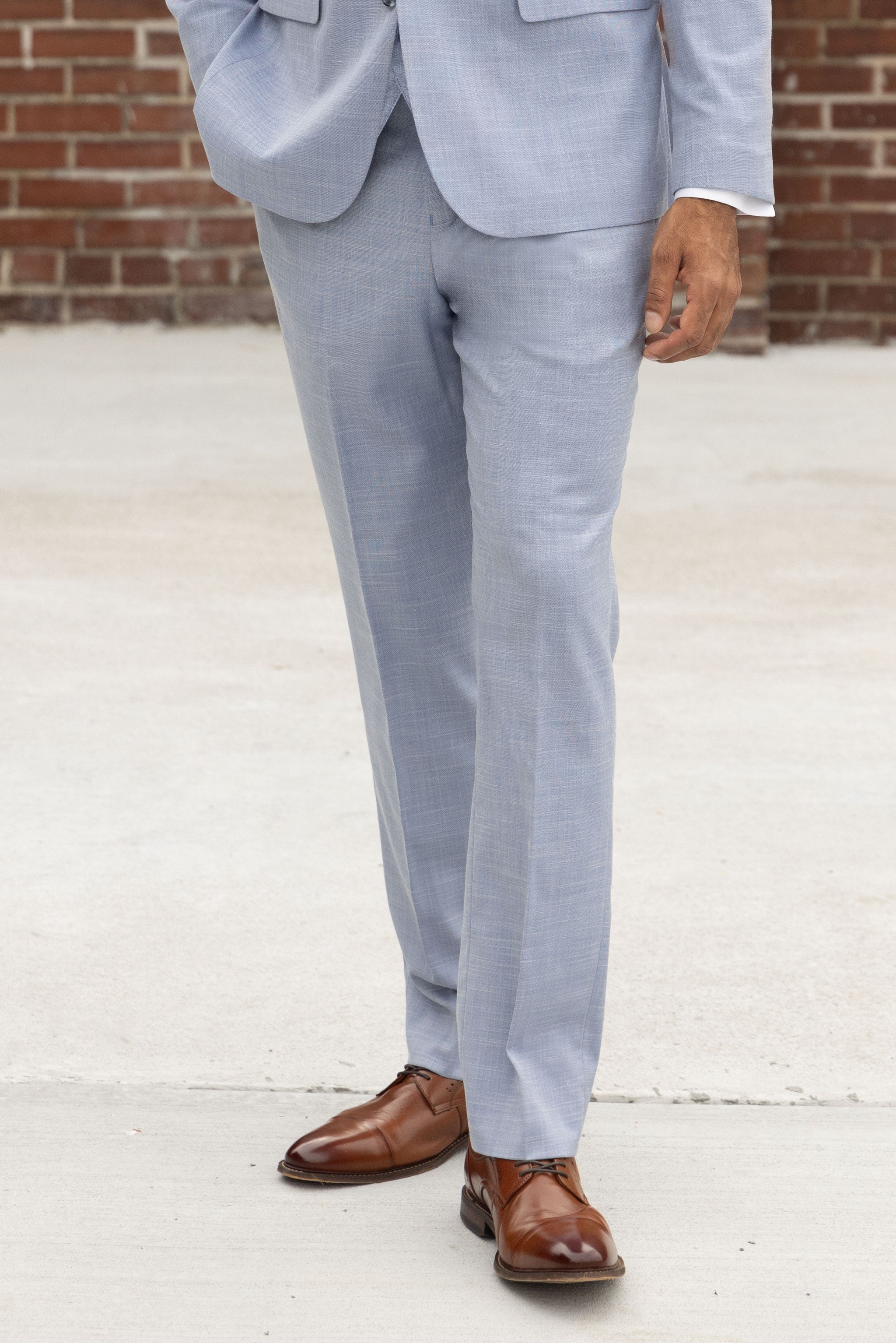 Oxford Blue Suit Pants