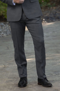 Slate Grey Stretch Slim Fit Suit Pants