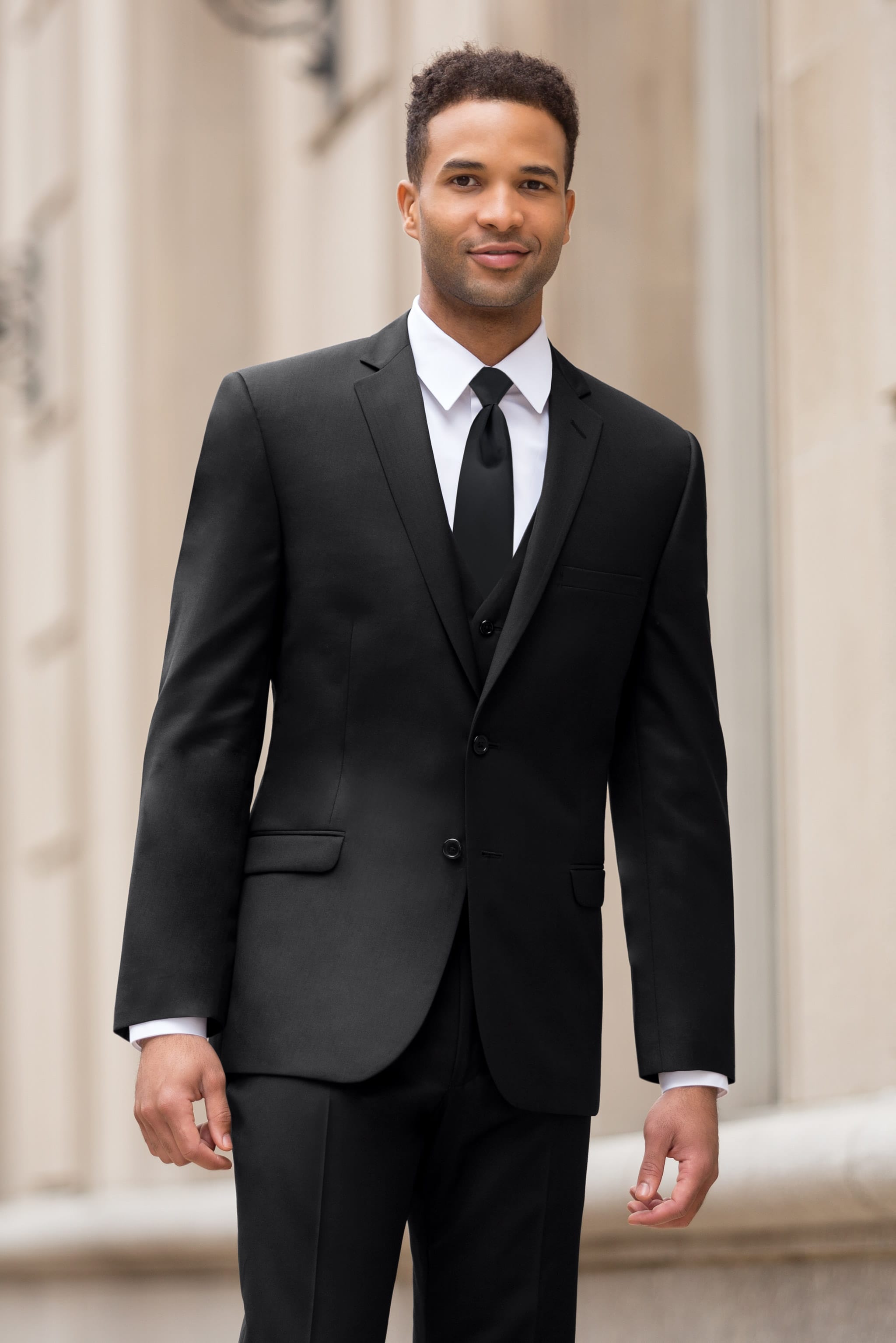 Formal black suit best sale