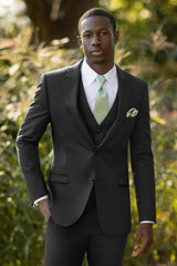 Black Performance Stretch Suit Coat