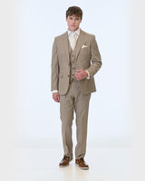 short video showing 360 degree views of Couture 1910 Wheat Stretch Suit