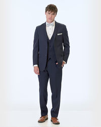 short video showing 360 degree views of Michael Kors Navy Sterling Wedding Suit