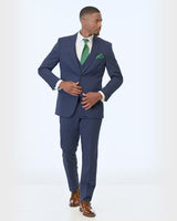 short video showing 360 degree views of Michael Kors Blue Performance Stretch Wedding Suit