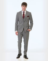 short video showing 360 degree views of Michael Kors Medium Grey Performance Stretch Wedding Suit
