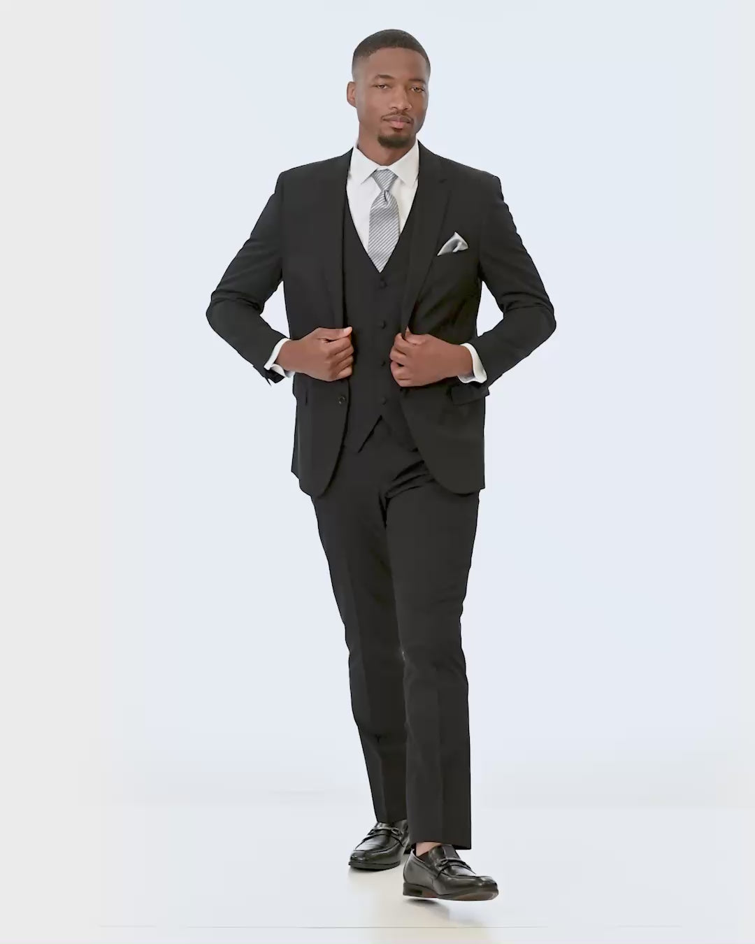 Black Performance Stretch Wedding Suit | Jim's Formal Wear Shop