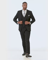 short video showing 360 degree views of Michael Kors Black Performance Stretch Wedding Suit