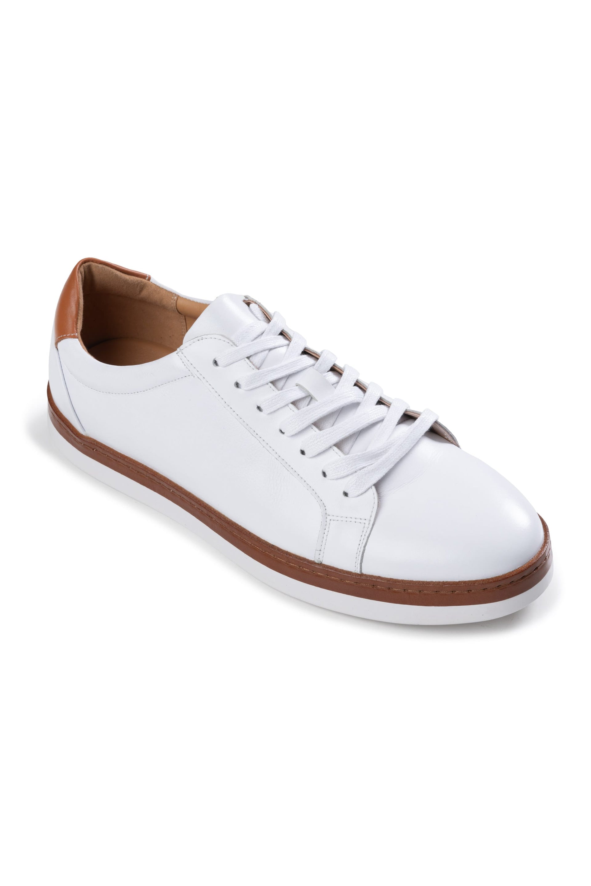 White Porter Leather Dress Sneaker 9 1/2 Medium White Porter Leather Dress Sneaker 9 1/2 Medium