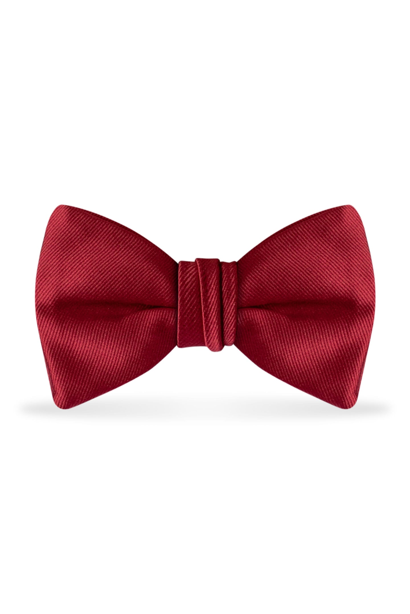 Solid Apple Red Bow Tie - Detail