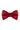 Solid Apple Red Bow Tie - Detail