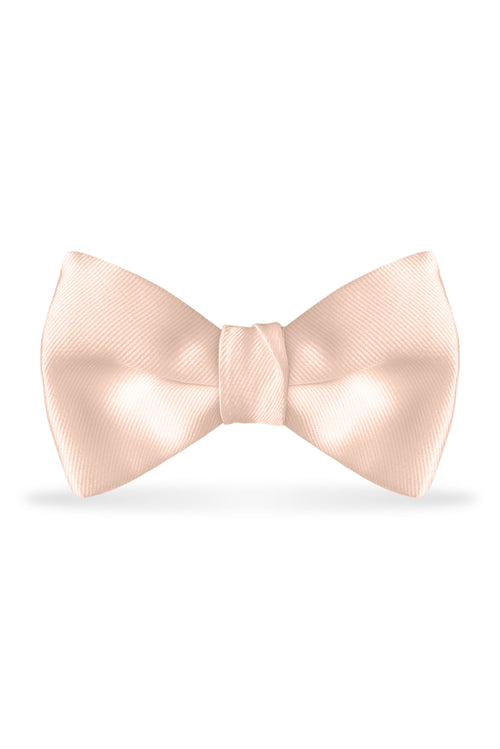  Solid Blush Bow Tie - Detail