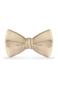 Solid Champagne Bow Tie - Detail