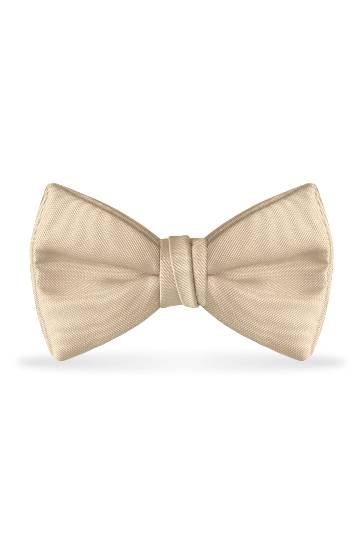 Solid Champagne Bow Tie – Jim