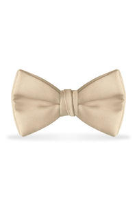 Solid Champagne Bow Tie - Detail