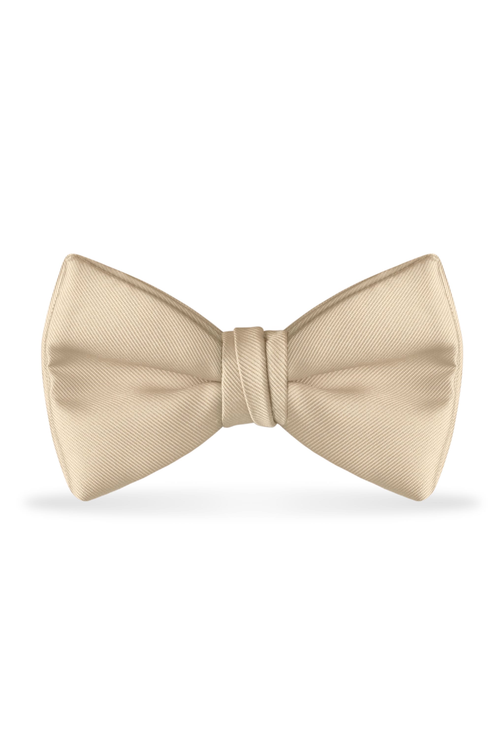 Solid Champagne Bow Tie - Detail