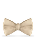Solid Champagne Bow Tie - Detail