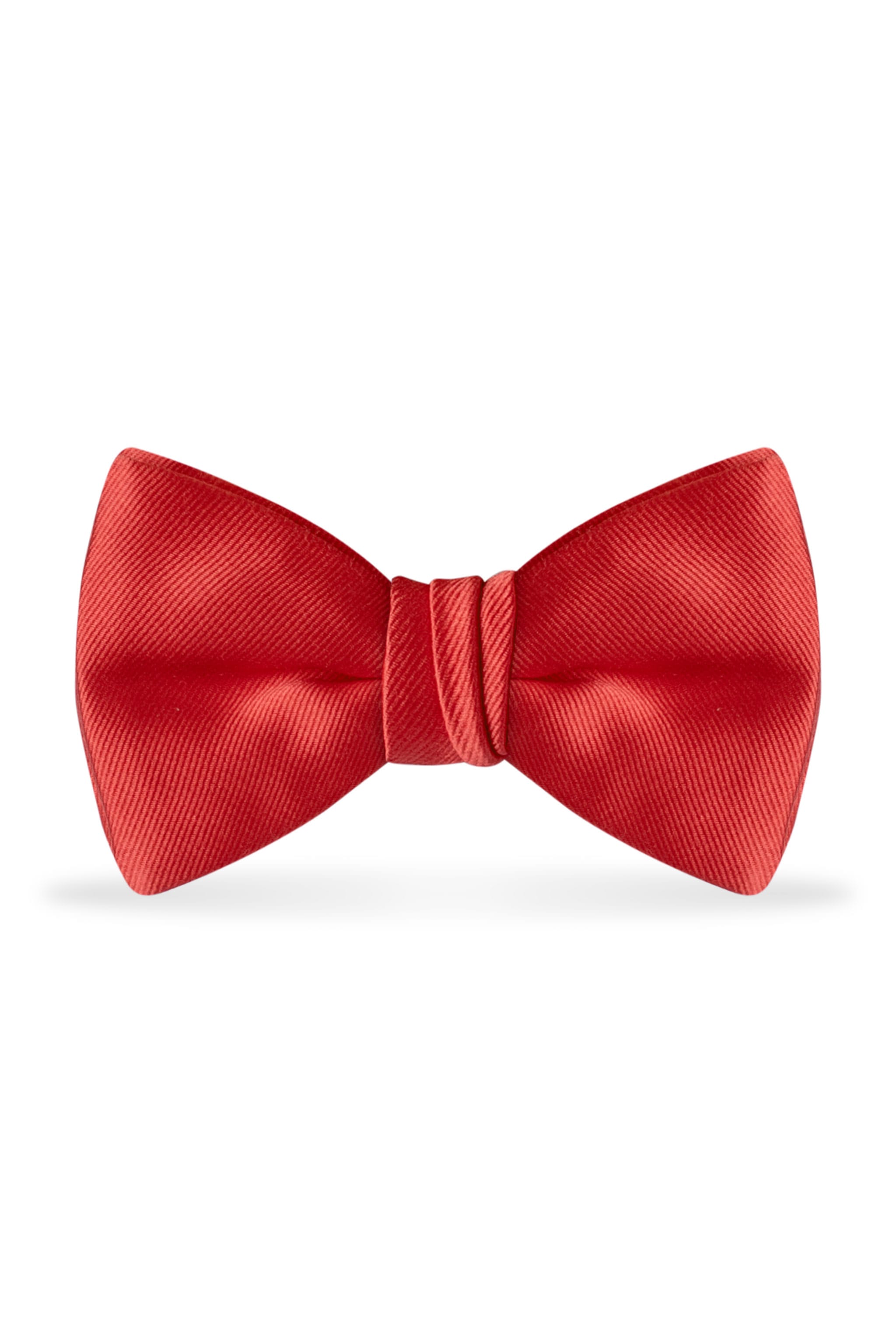 Solid Ferrari Red Bow Tie - Detail