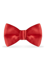 Solid Ferrari Red Bow Tie - Detail