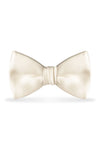 Solid Ivory Bow Tie - Detail