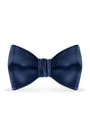 Solid Navy Bow Tie - Detail
