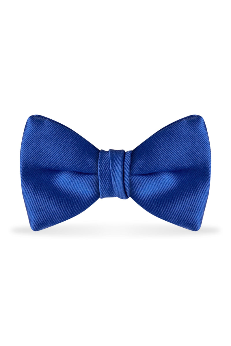 Solid Royal Blue Bow Tie - Detail
