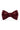 Solid Wine Bow Tie - Detail