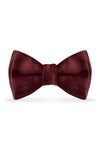 Solid Wine Bow Tie - Detail