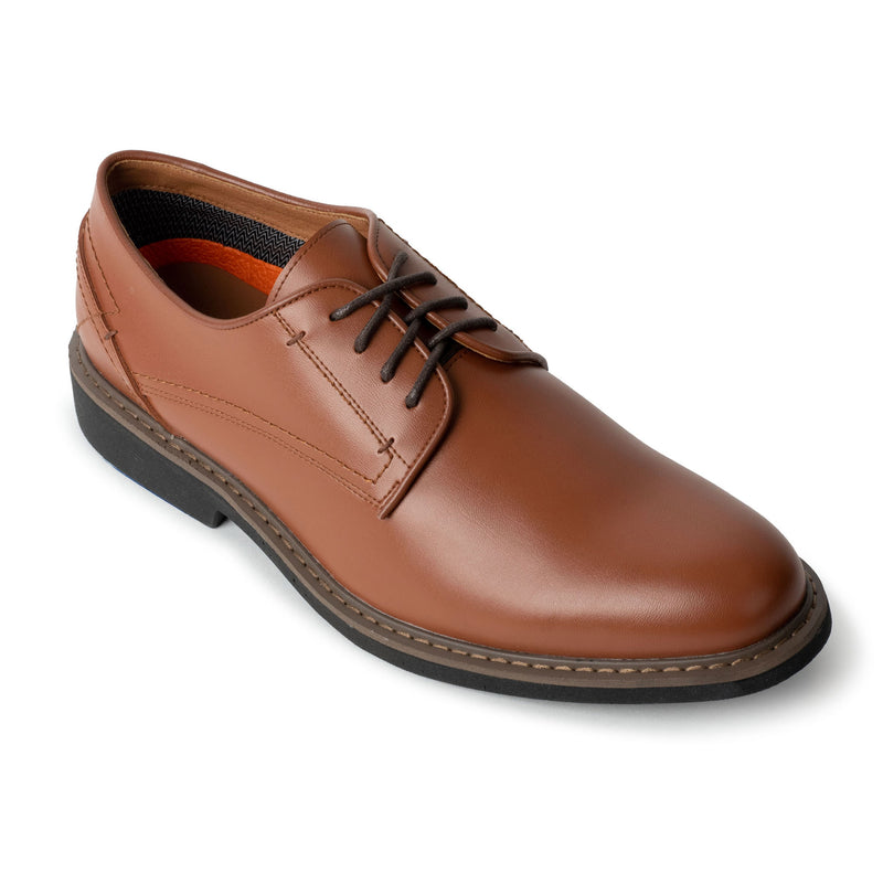Chestnut Plain Toe Oxford Shoe