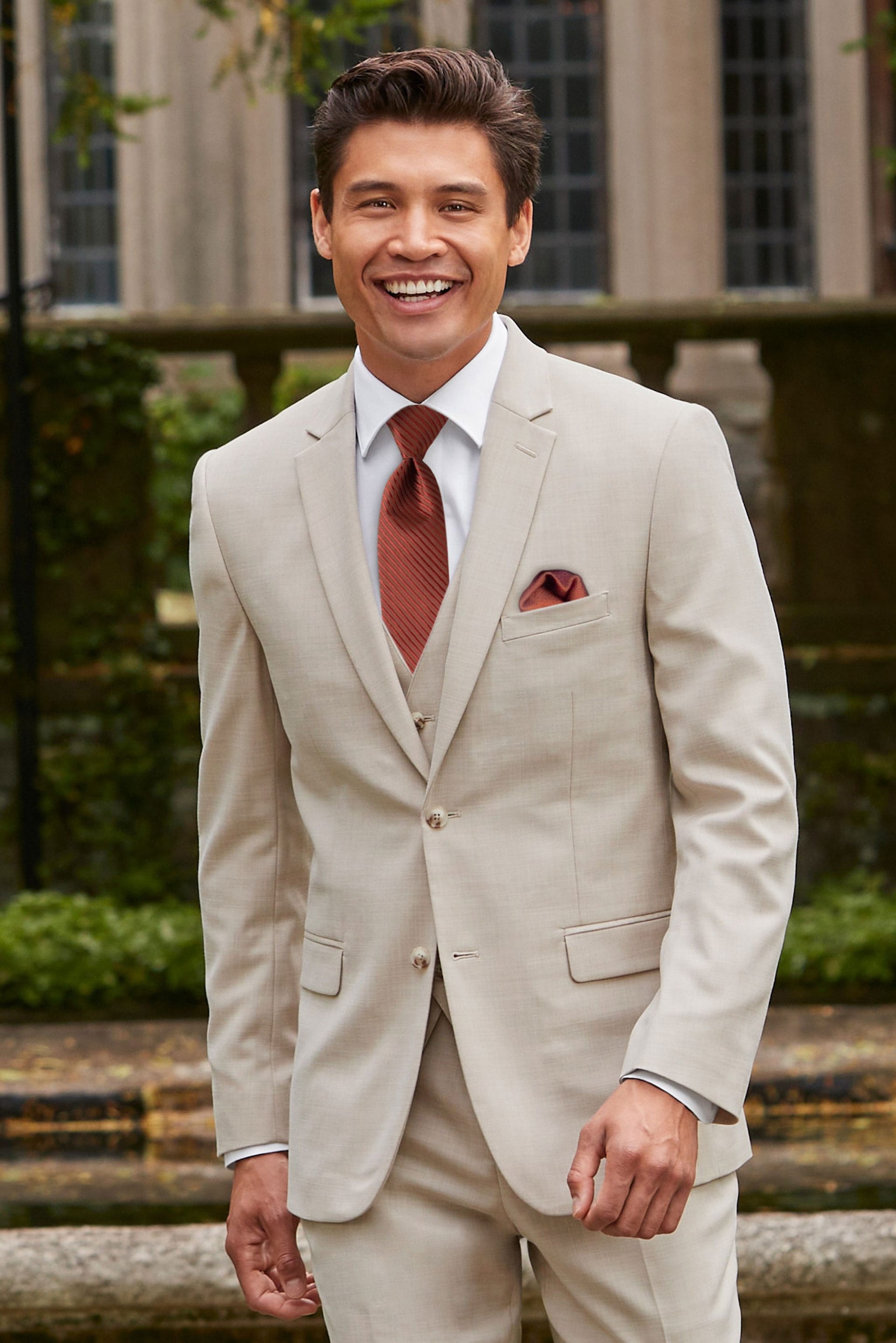 Beige Slim Sports Jacket Tan Blazer Men's Cream Suit Jacket