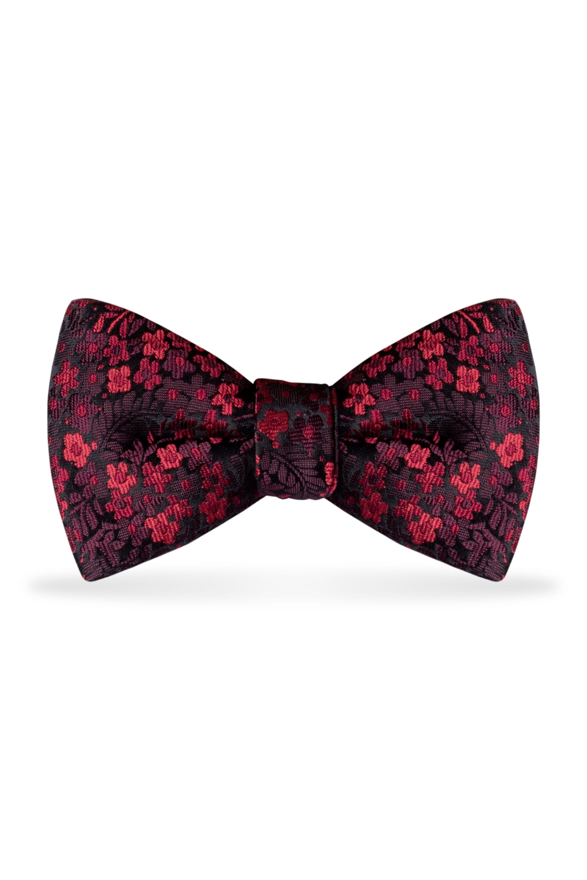 Floral Apple Red Bow Tie – Detail