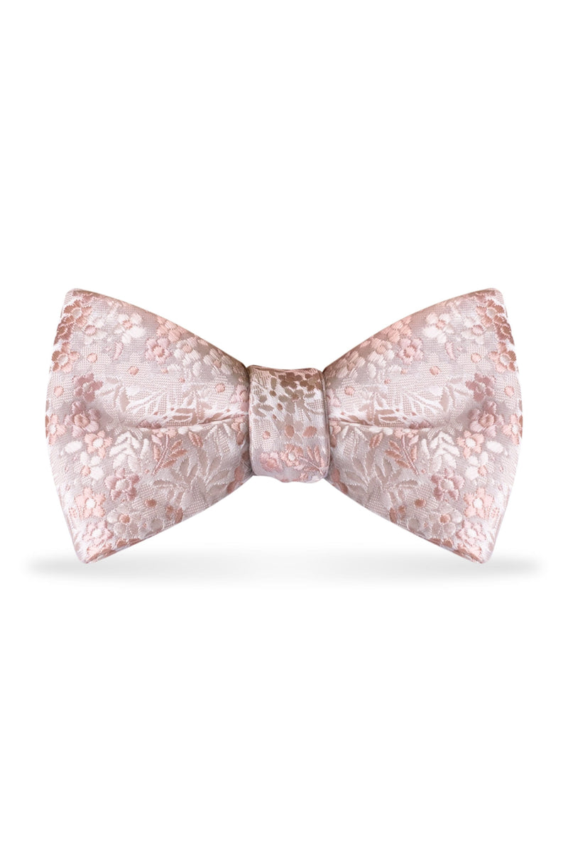 Floral Blush Bow Tie – Detail