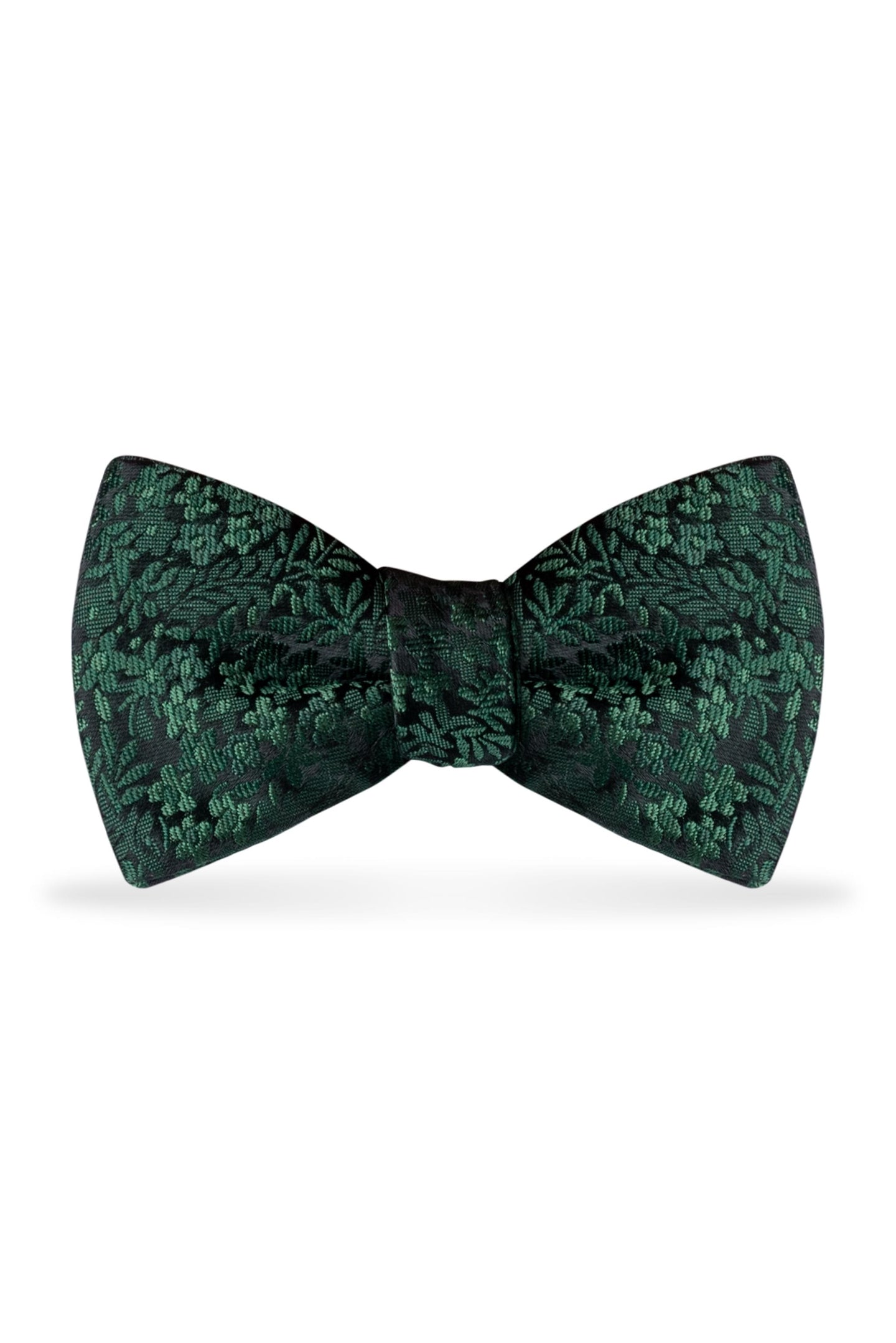 Floral Dark Green Bow Tie – Detail