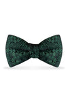 Floral Dark Green Bow Tie – Detail