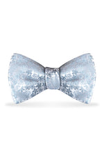 Floral Dusty Blue Bow Tie – Detail