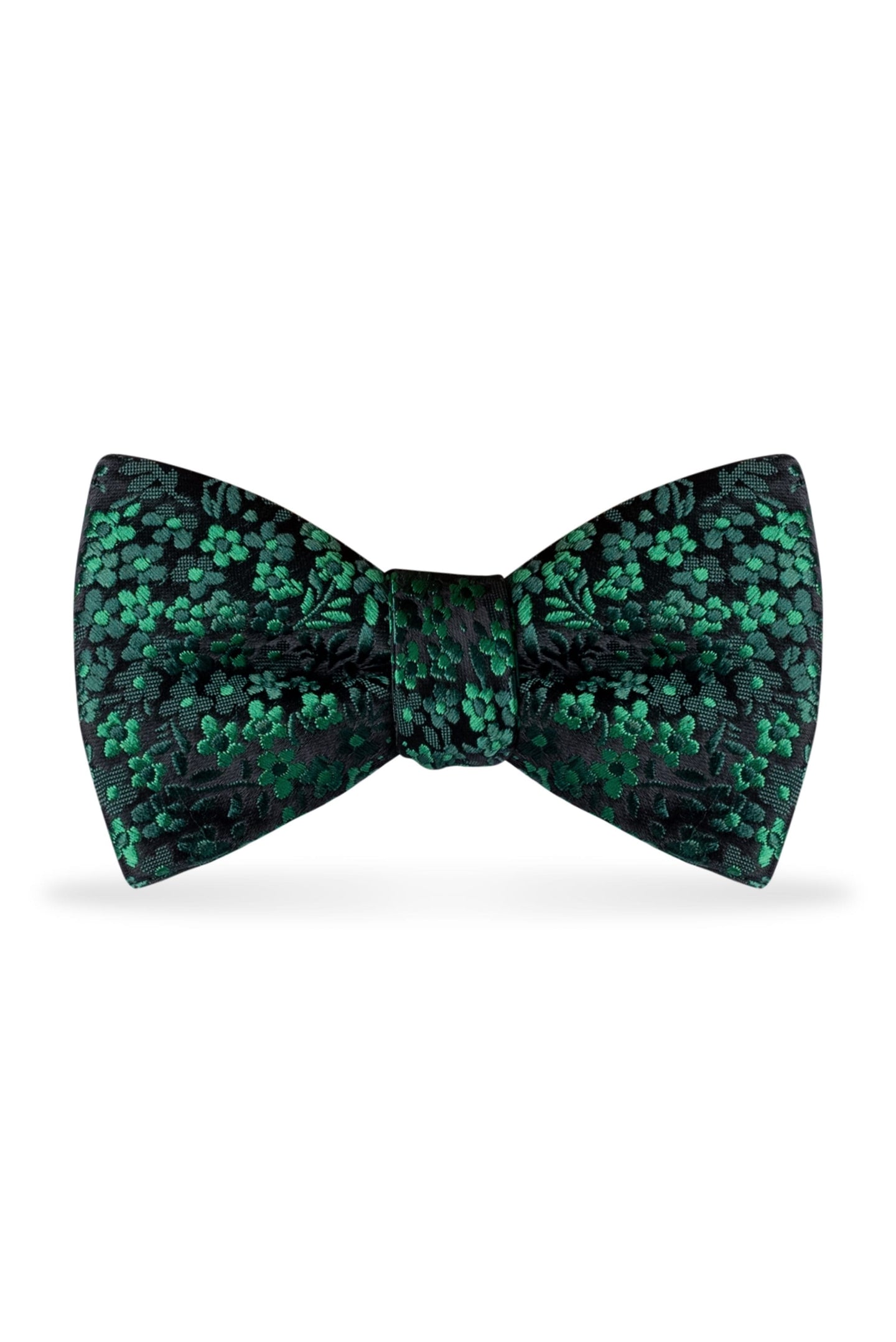 Floral Emerald Bow Tie – Detail