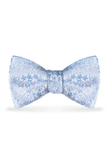 Floral Lite Blue Bow Tie – Detail