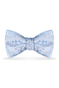 Floral Lite Blue Bow Tie – Detail