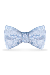 Floral Lite Blue Bow Tie – Detail