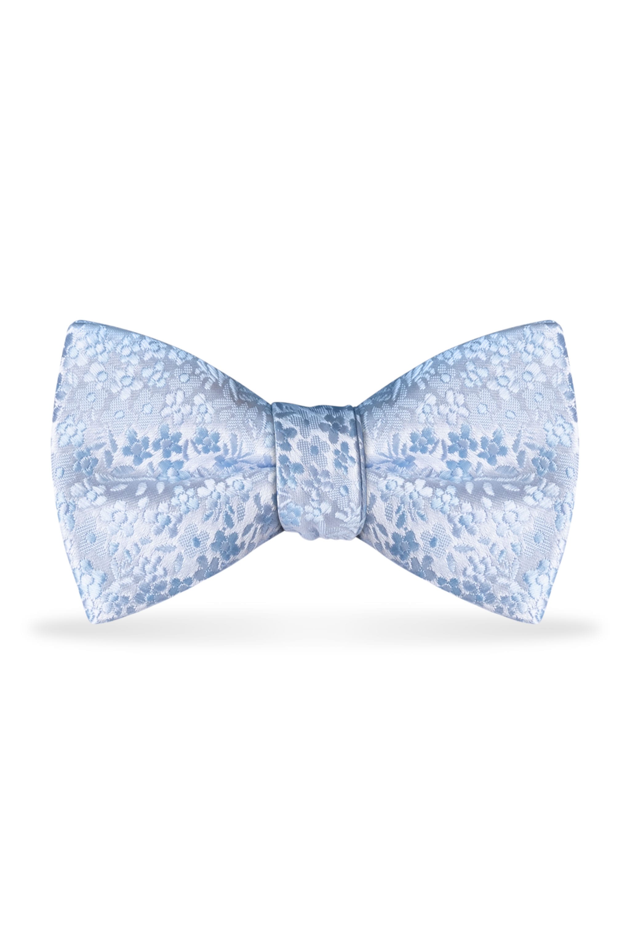 Floral Lite Blue Bow Tie – Detail