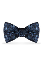 Floral Navy Bow Tie – Detail