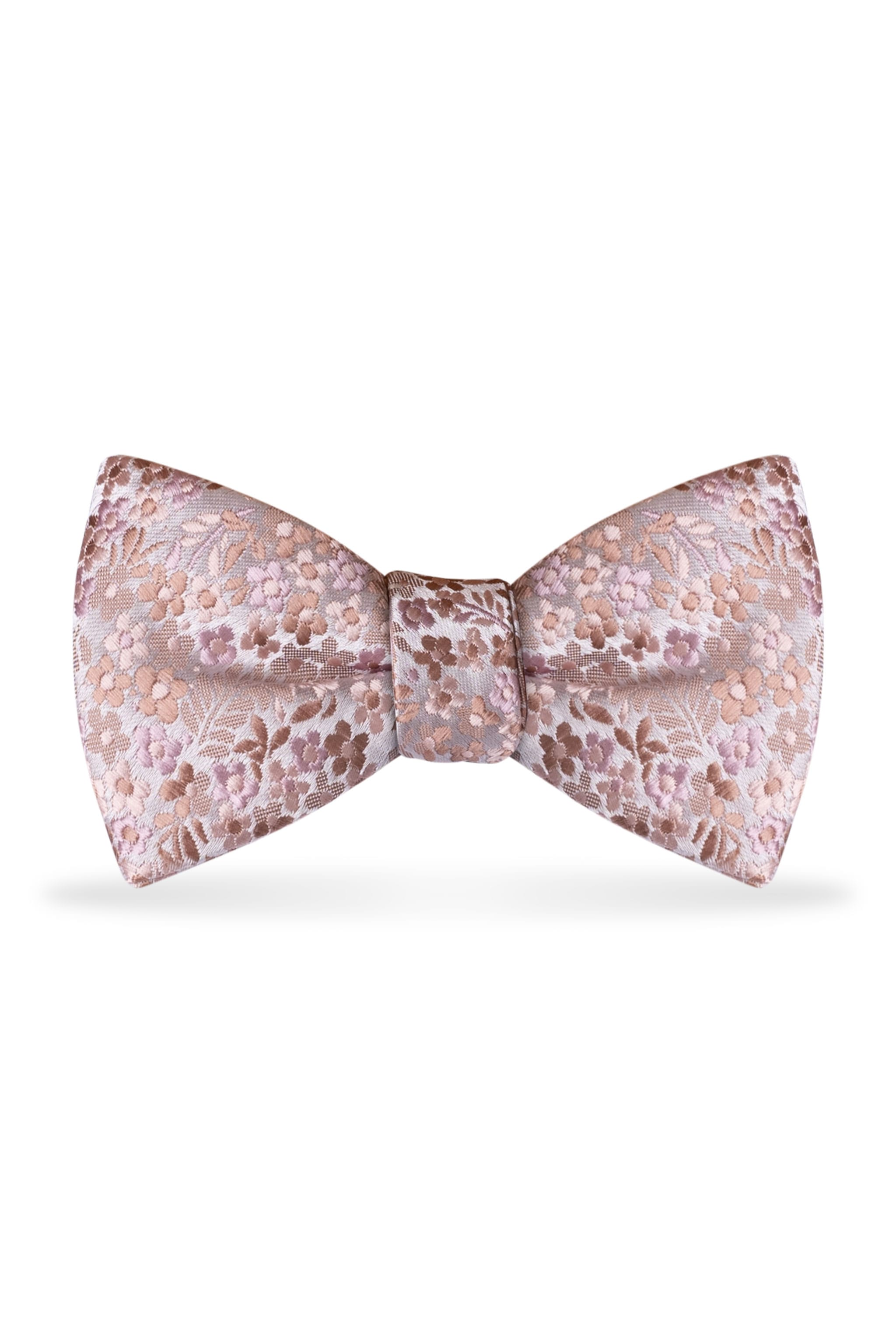 Floral Rose Gold Bow Tie – Detail