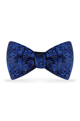 Floral Royal Blue Bow Tie – Detail