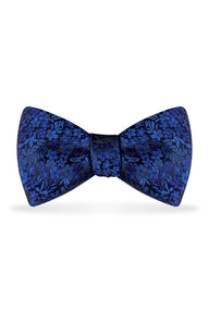 Floral Royal Blue Bow Tie – Detail